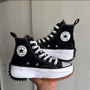 Converse Women's Black Platform High-Tops